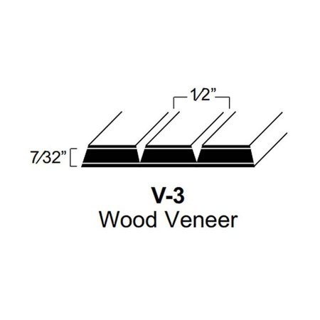 Omega National Products Maple 24 in. x 18 in. Face Frame Veneer Tambour Door and Track Kit 67.2A.24.4V